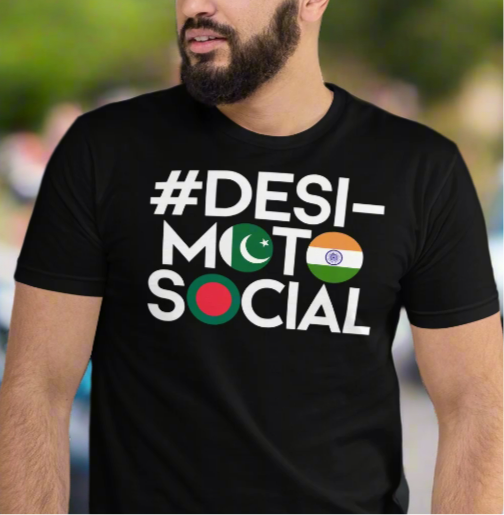 #DesiMotoSocial Signature Tee