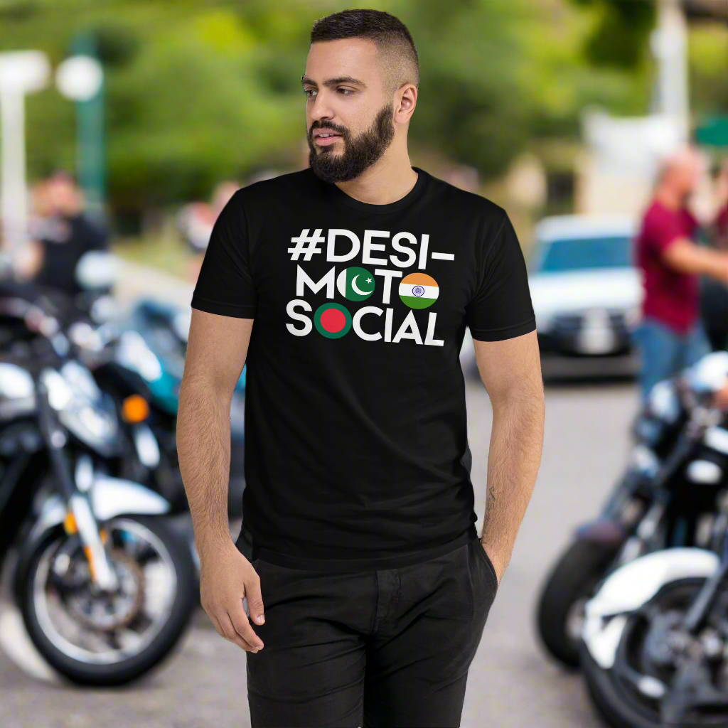 #DesiMotoSocial Signature Tee