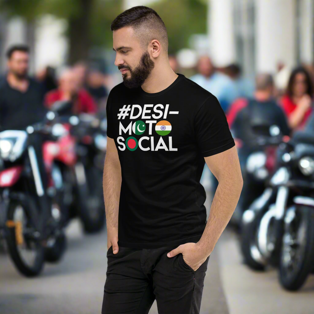 #DesiMotoSocial Signature Tee